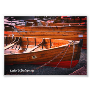 Windermere The Lake District Boats Photo Print