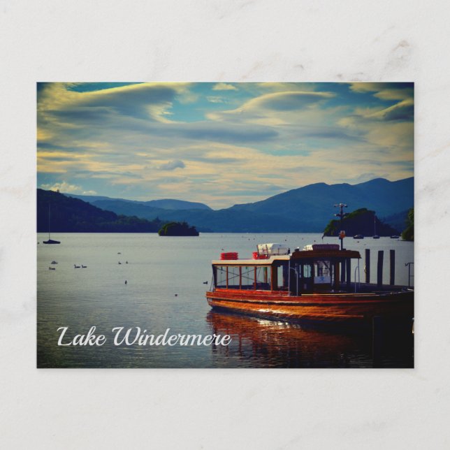 Windermere, the Lake District Postcard (Front)