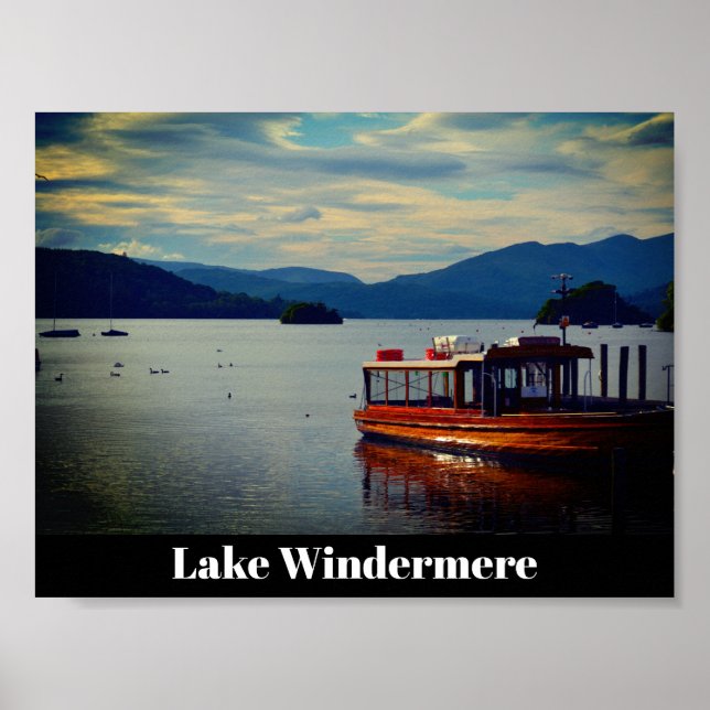 Windermere, the Lake District Postcard Poster (Front)