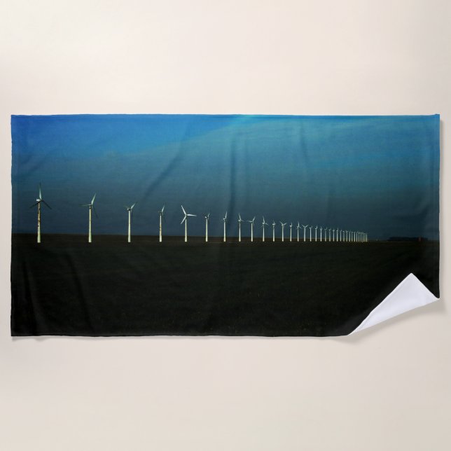 Windfarm btcnm beach towel (Front)