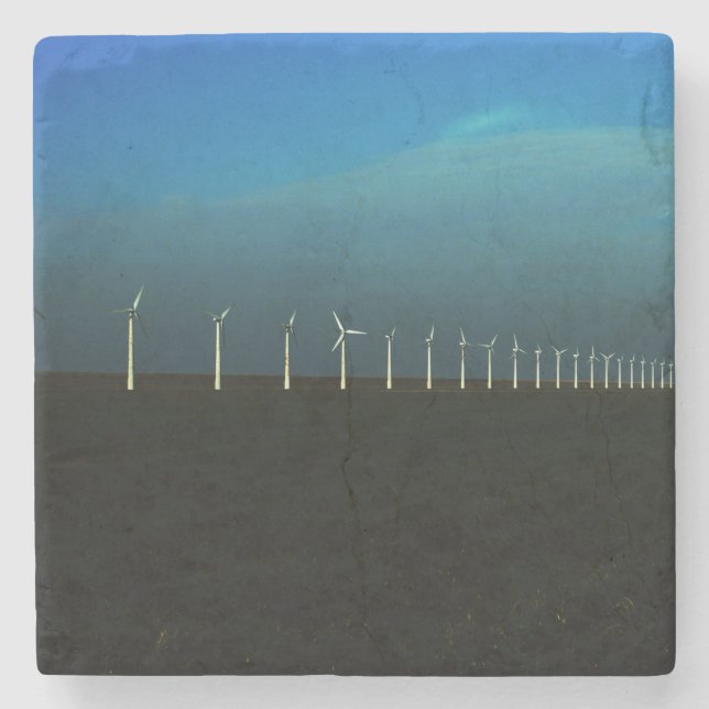 Windfarm coastercna stone coaster (Front)