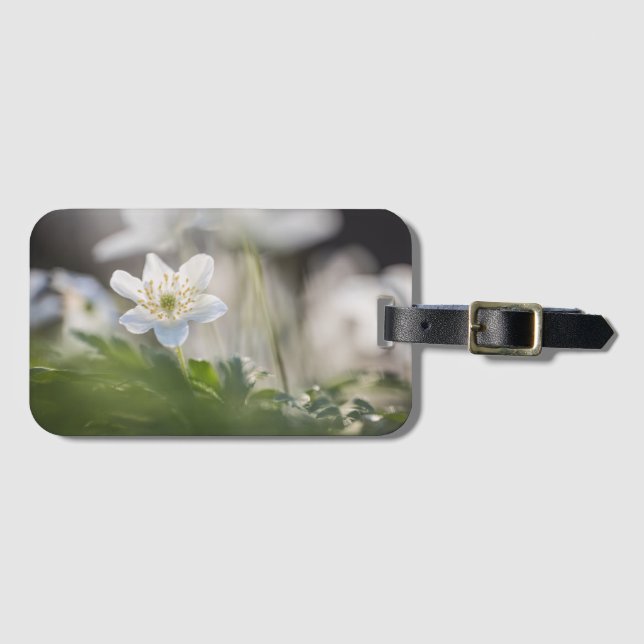 Windflower Nature Photo Luggage Tag (Front Horizontal)