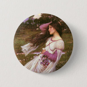 Windflowers 6 Cm Round Badge