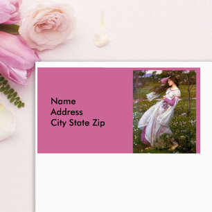 Windflowers by John Waterhouse Label