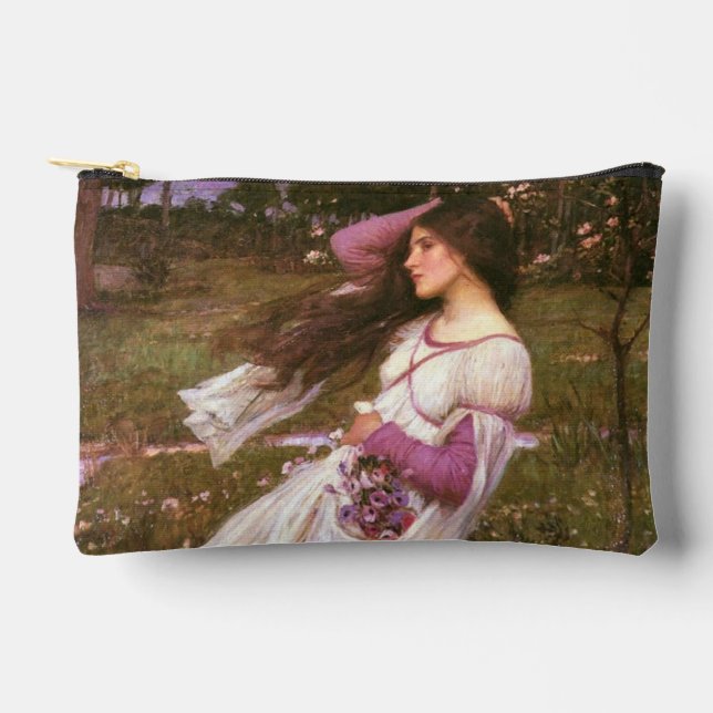 Windflowers by John William Waterhouse  Accessory Pouch (Front)