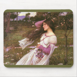 Windflowers by John William Waterhouse Mouse Pad