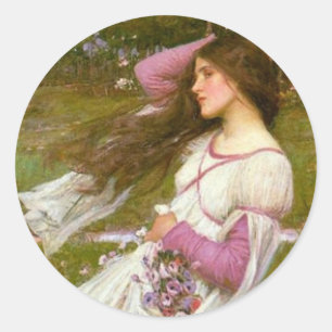 Windflowers Classic Round Sticker