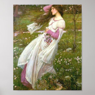 Windflowers John William Waterhouse Poster