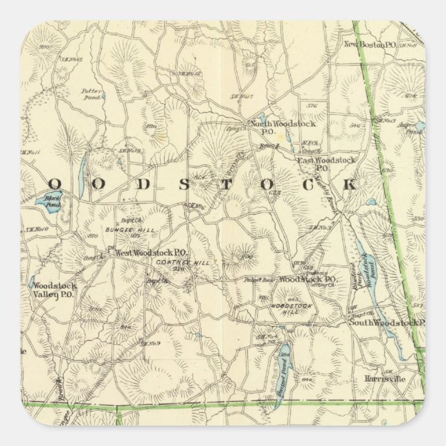 Windham Co N Square Sticker (Front)