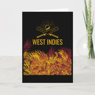 Windies Maroon Cricket Jersey Caribbean Cricket Card