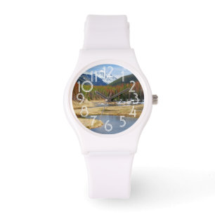 Winding Colorado River With Mountains and Pines Watch