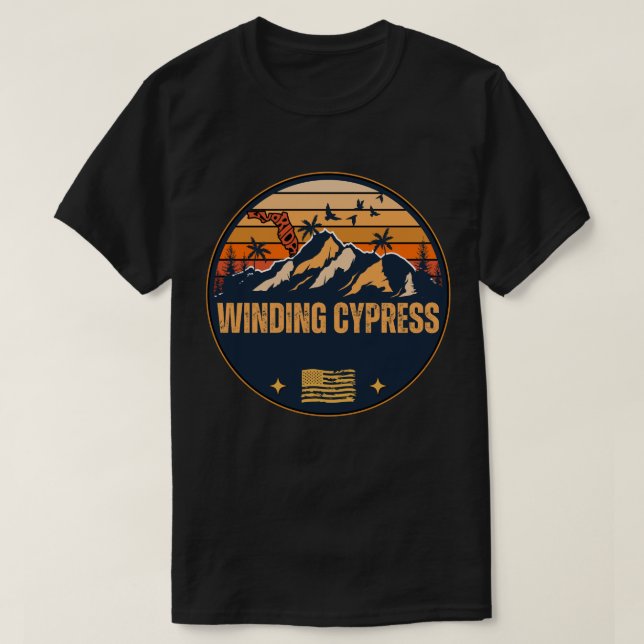 Winding Cypress, Florida  T-Shirt (Design Front)