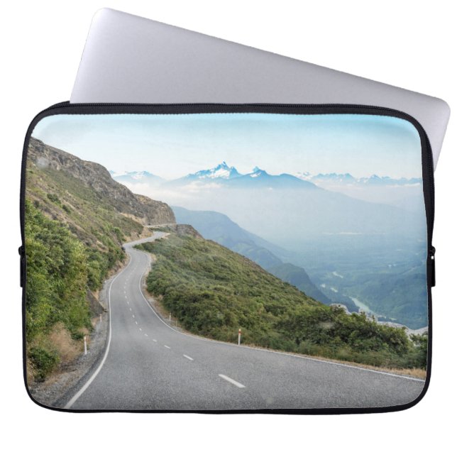 Winding Mountain Road | Olympic National Park Laptop Sleeve (Front)