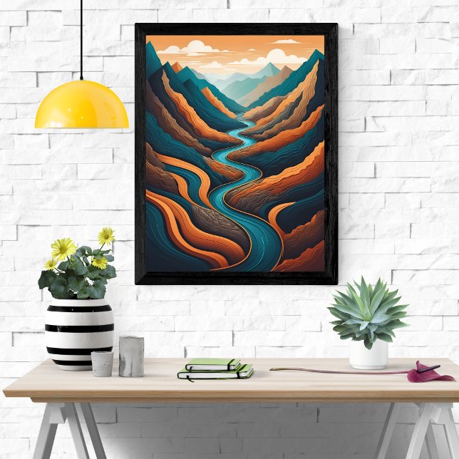Winding River, Mountain Majesty Poster (Creator Uploaded)