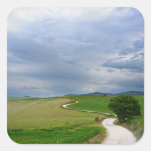 Winding road in Tuscany sticker