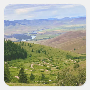 Winding Road Square Sticker