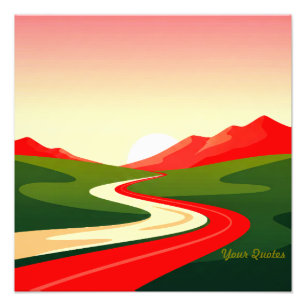 Winding Road Toward the Sun Photo Print