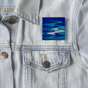 winding roads 15 cm square badge