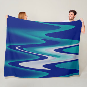 winding roads fleece blanket