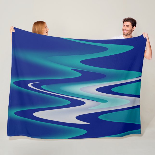 winding roads fleece blanket (In Situ)
