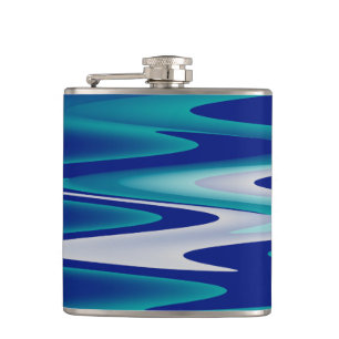 winding roads hip flask