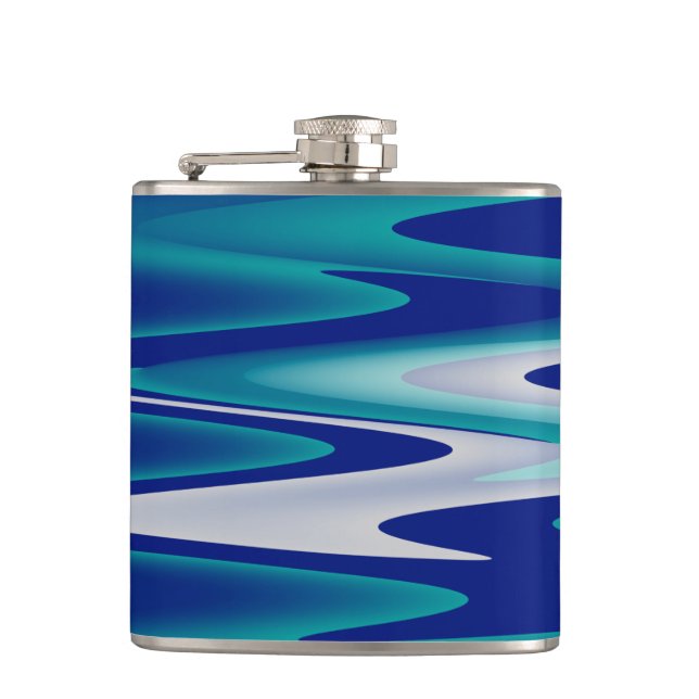 winding roads hip flask (Front)