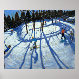 Winding Trail Morzine Poster