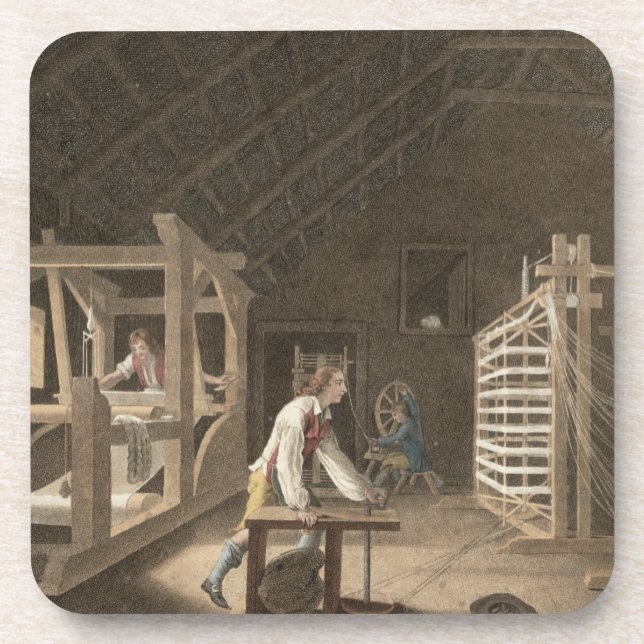 Winding, Warping with a New Improved Warping Mill Coaster (Front)