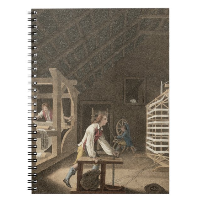 Winding, Warping with a New Improved Warping Mill Notebook (Front)