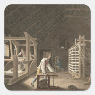 Winding, Warping with a New Improved Warping Mill Square Sticker