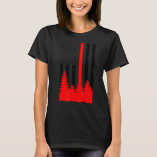 Windland Fireman Firefighter Thin Red Line Honour T-Shirt