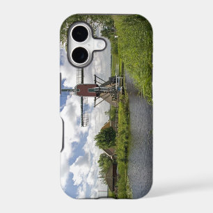 Windmill along a canal east of Leiden in the