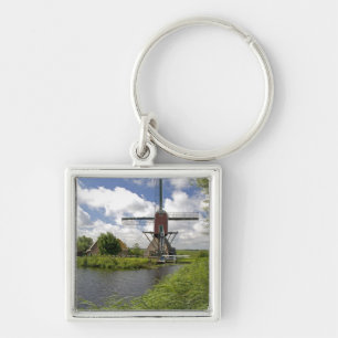 Windmill along a canal east of Leiden in the Key Ring