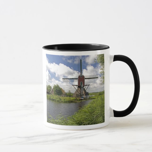 Windmill along a canal east of Leiden in the Mug (Right)