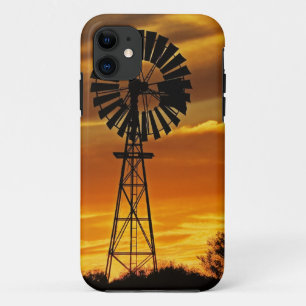 Windmill and Sunset, William Creek, Oodnadatta iPhone 11 Case