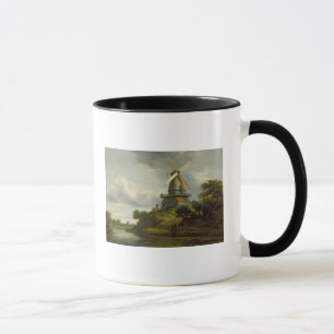 Windmill by a River Mug