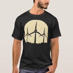 windmill  environmental  wind technician wnd power T-Shirt