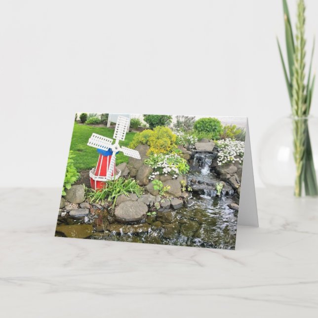Windmill Garden Decor Card (Front)