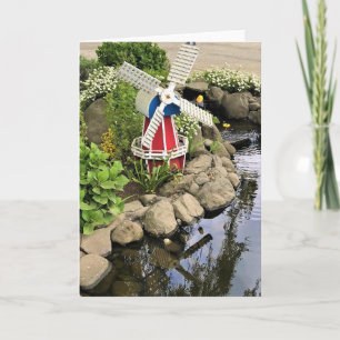 Windmill Garden Decor Card