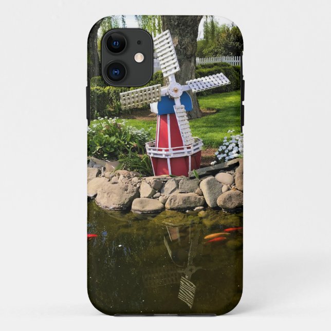 Windmill Garden Decor Case-Mate iPhone Case (Back)