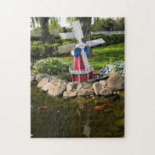 Windmill Garden Decor Jigsaw Puzzle