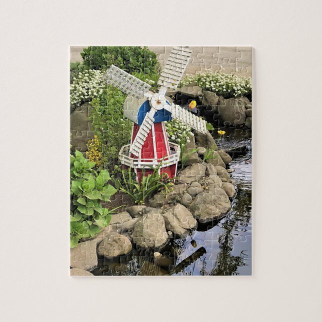 Windmill Garden Decor Jigsaw Puzzle (Vertical)