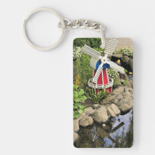 Windmill Garden Decor Key Ring