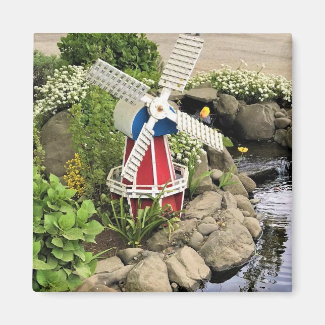 Windmill Garden Decor Magnet (Front)