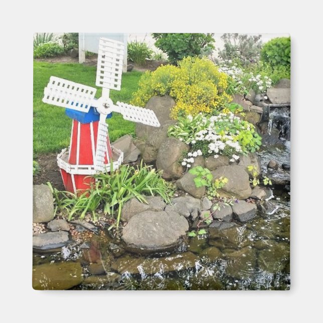 Windmill Garden Decor Magnet (Front)