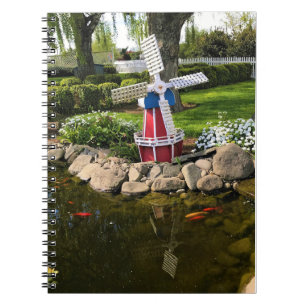 Windmill Garden Decor Notebook