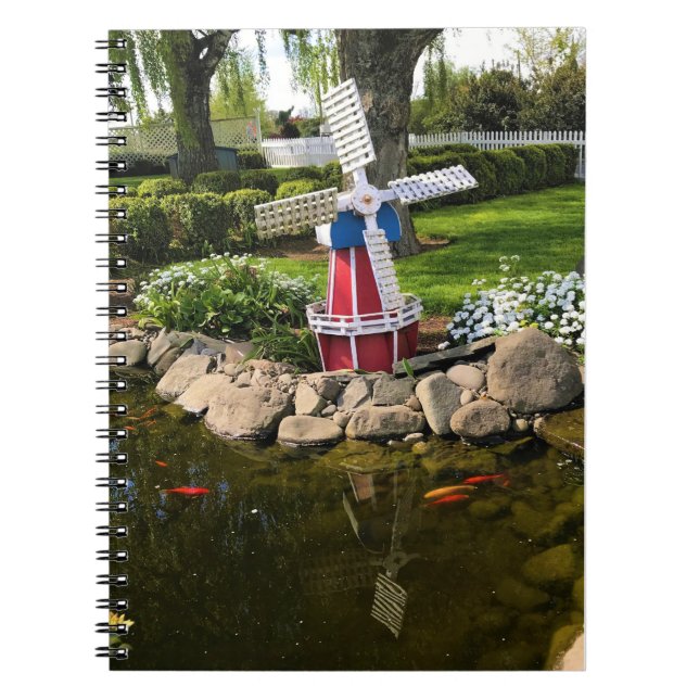 Windmill Garden Decor Notebook (Front)