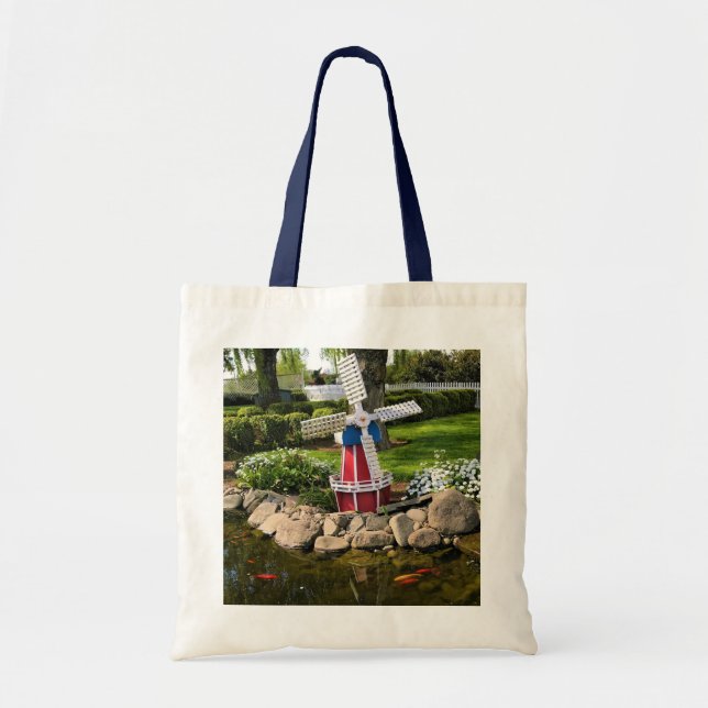 Windmill Garden Decor Tote Bag (Front)