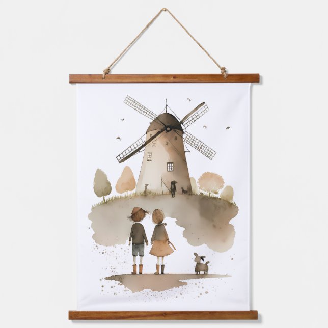 Windmill Hanging Tapestry (Front)
