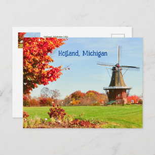 WINDMILL, HOLLAND, MICHIGAN USA POSTCARD